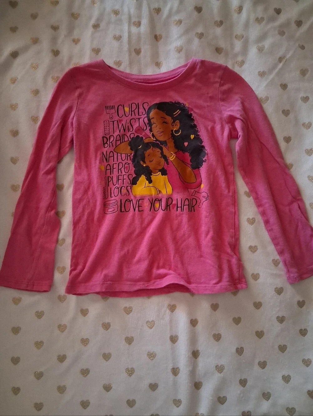 10/$40 The Children's Place Girls 'Love Your Hair' Graphic Tee